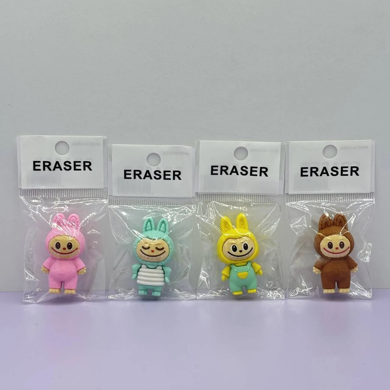 Labubu Erasers “The Monsters" series 4 Pack