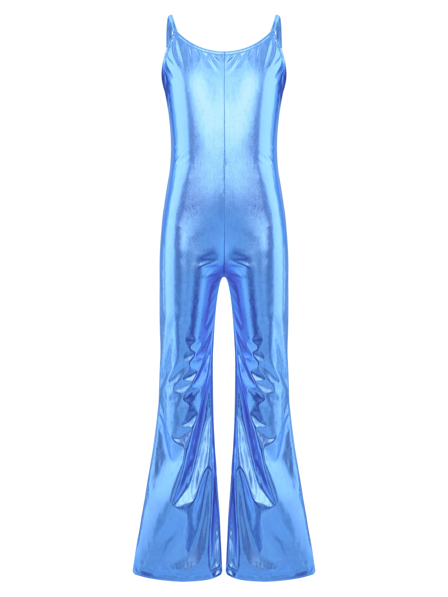 Girls Metallic Gymnastic Jumpsuit (Age 4-16YRS)