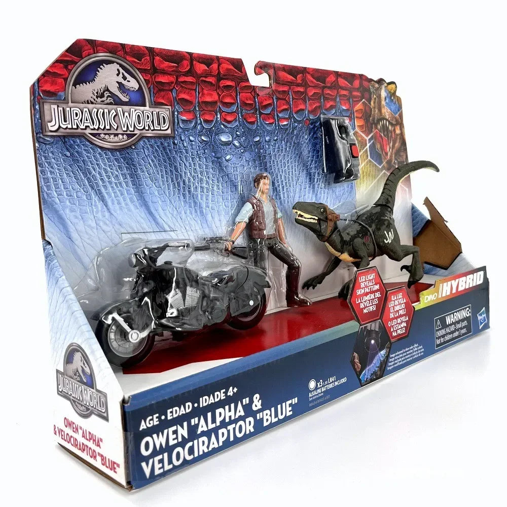 Jurassic Park Cycle & Hybrid Raptor Action Figure Motorcycle Set