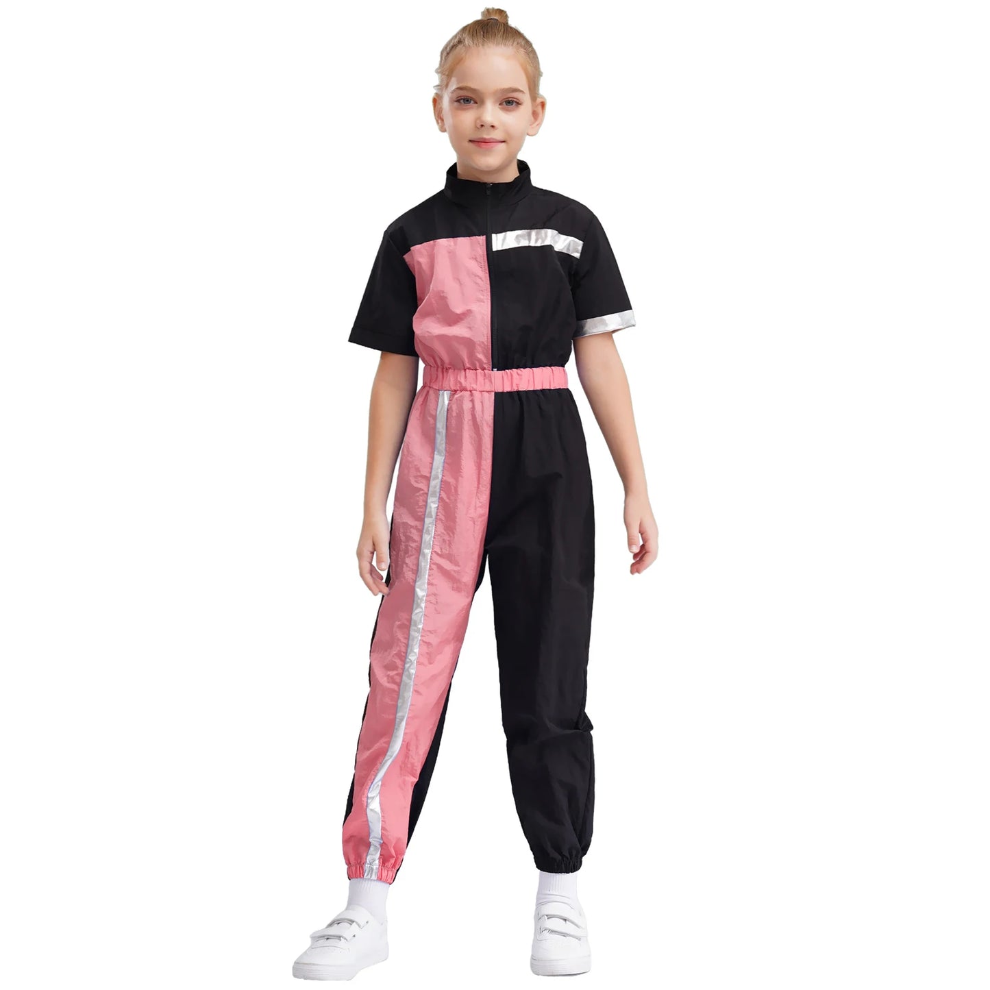 Girls Color Block Jumpsuit (6-16 YRS)