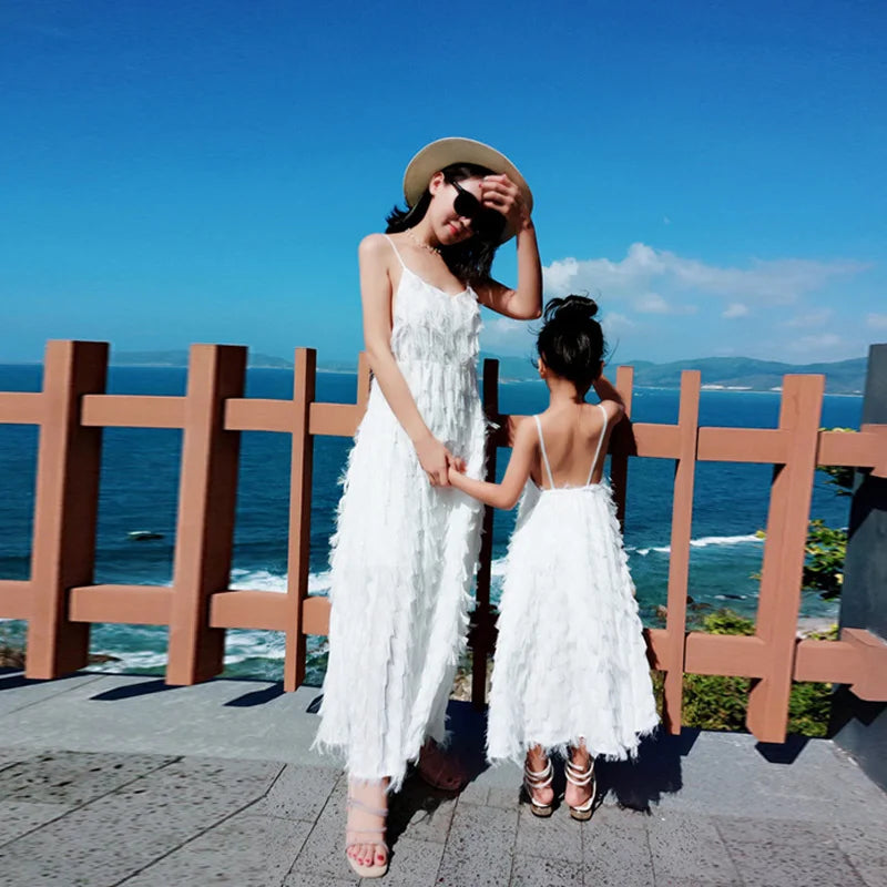 Mother & Daughter Matching White Dress (Mommy & Me)