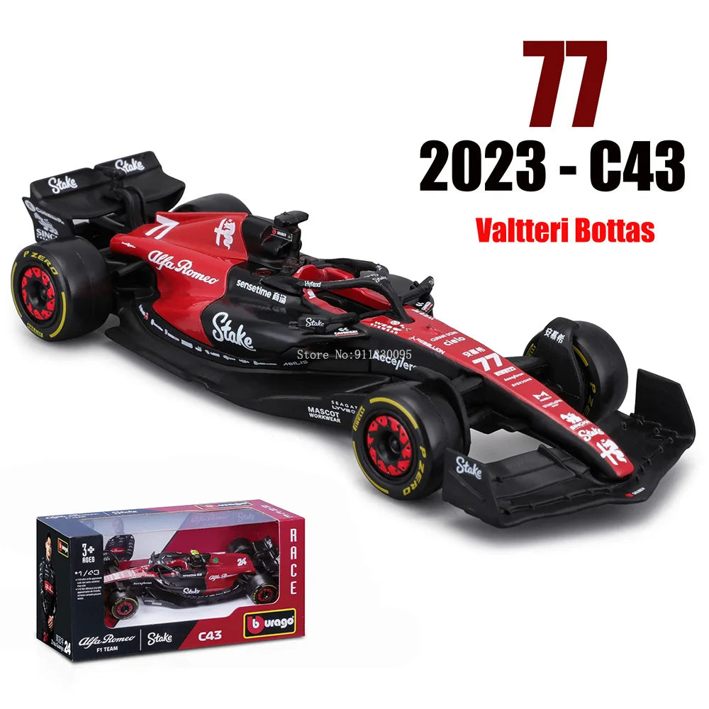 Bburago 1:43 P2 British GP Mclaren F1 MCL60 2023 #4 Lando Norris #81 Oscar Piastri Alloy Car Die Cast Model Toy Collectible 2023 C43-77