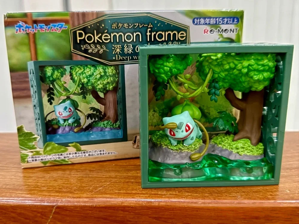 Re-Ment Pokémon Frame Deep Woods Mini Figure Blind Box – Forest Scene Collectibles | 6 Styles