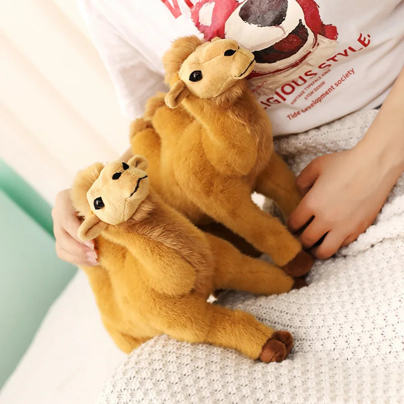 Plush Standing Camel Stuffed Toy - 30cm