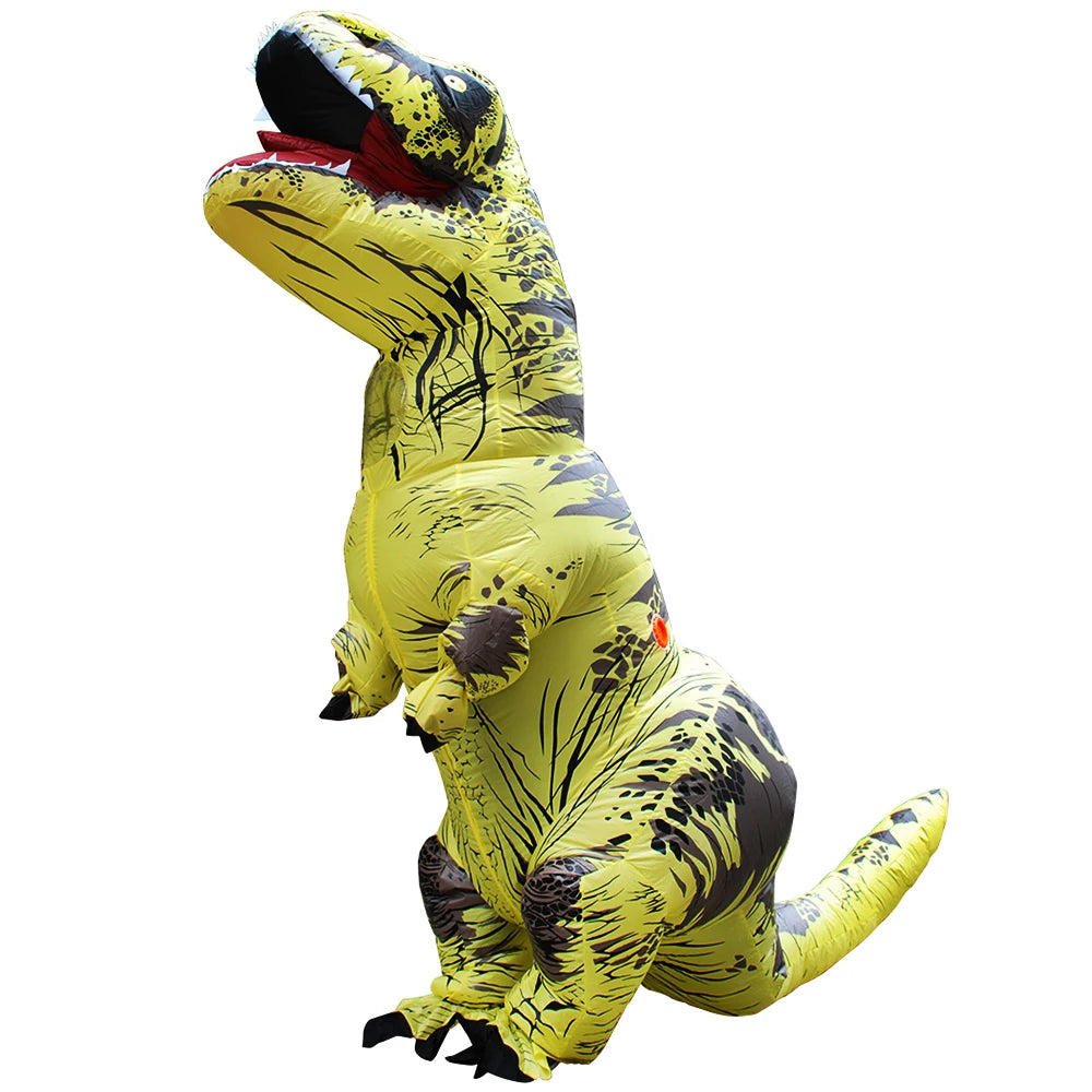 Adult/Kids Inflatable Dinosaur Costumes Yellow
