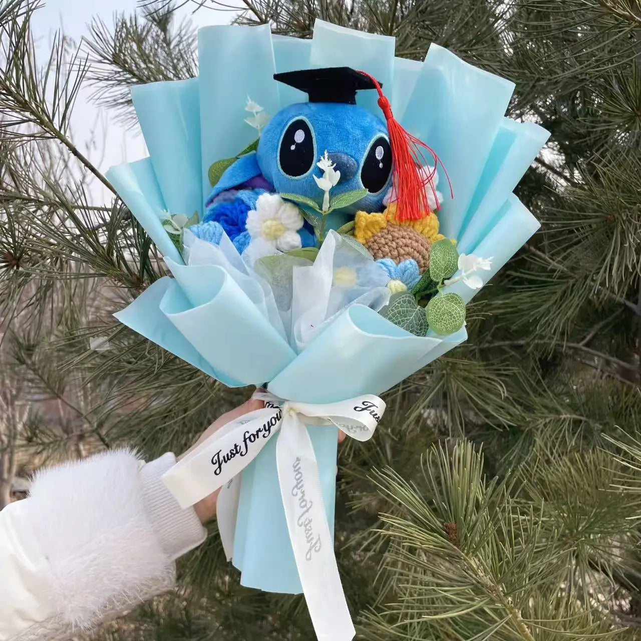 Plush Teddy Bear Stuffed Flower Gift Bouquet