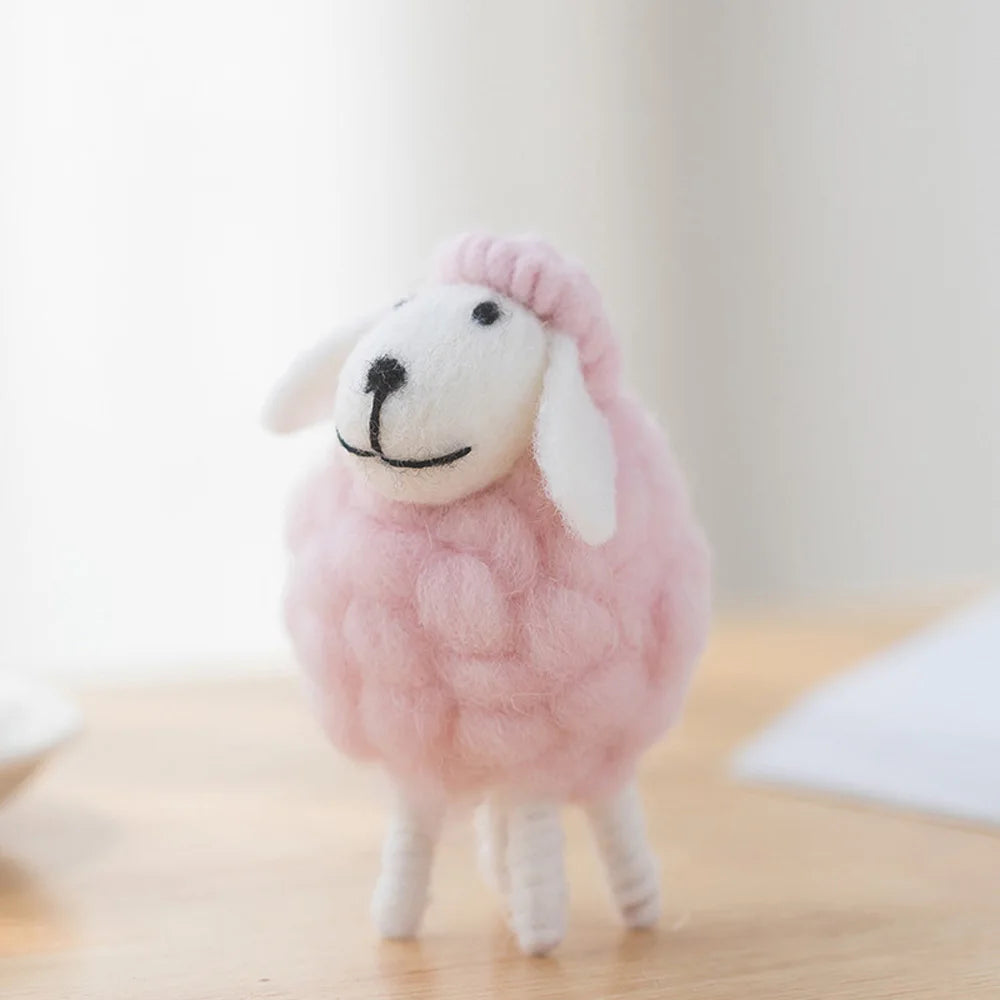 Plush Mini Felt Sheep Stuffed Toy 11-16cm