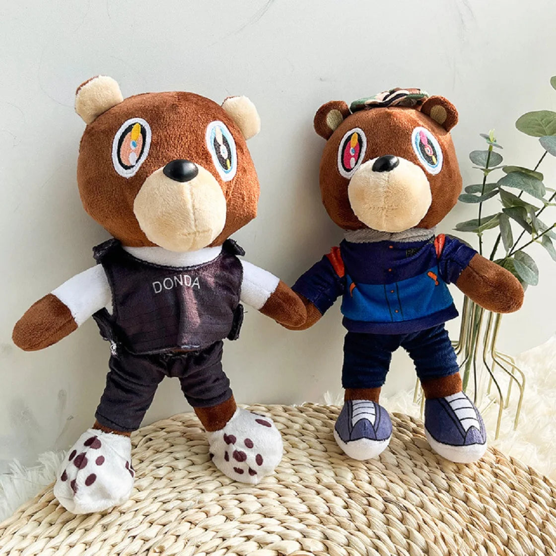 Plush Kanye Dropout Teddy Bear Stuffed Toy 25-28cm