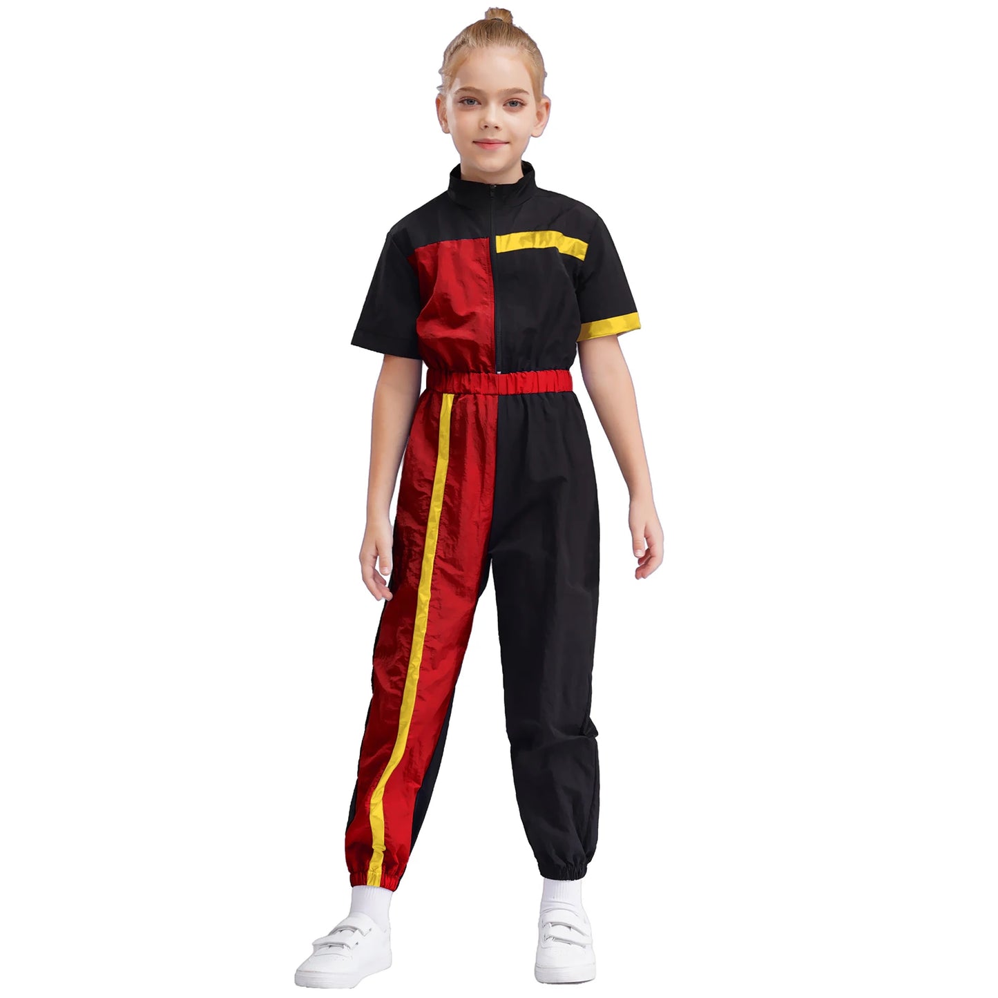 Girls Color Block Jumpsuit (6-16 YRS)