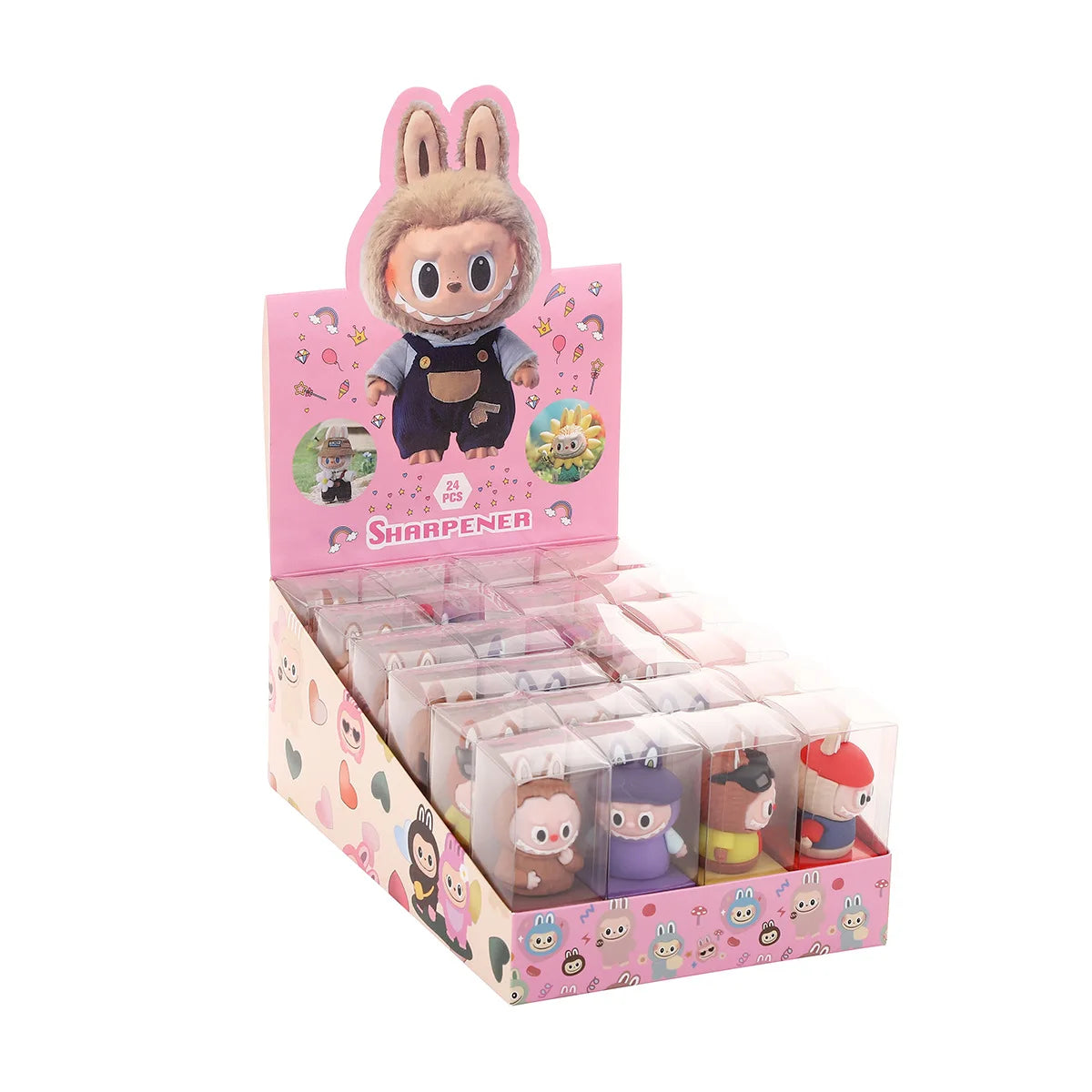 Labubu Pencil Sharpener - 24 Pack