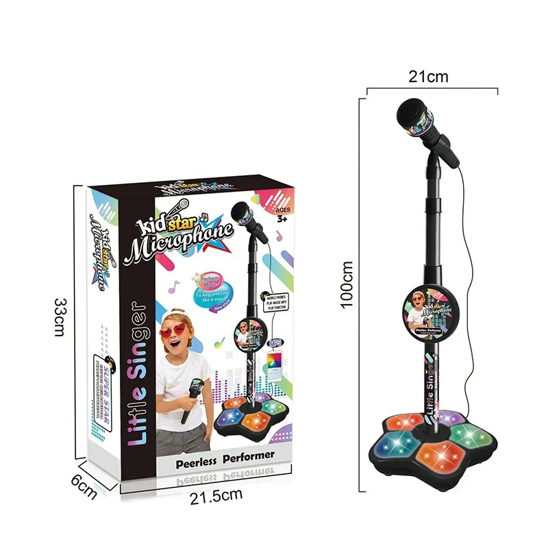 Kids Rocking-Roll Microphone with Stand Toy