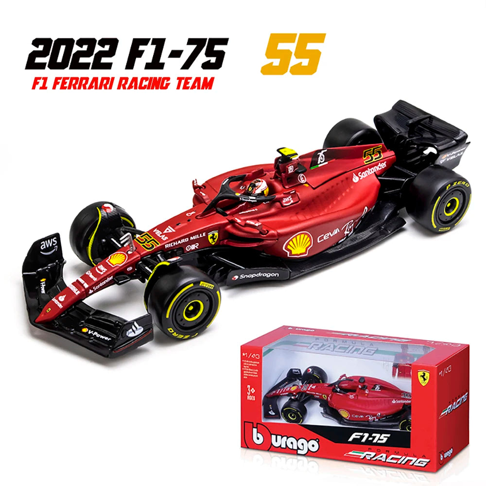 Bburago 1:43 P2 British GP Mclaren F1 MCL60 2023 #4 Lando Norris #81 Oscar Piastri Alloy Car Die Cast Model Toy Collectible 2022 F1-75-55