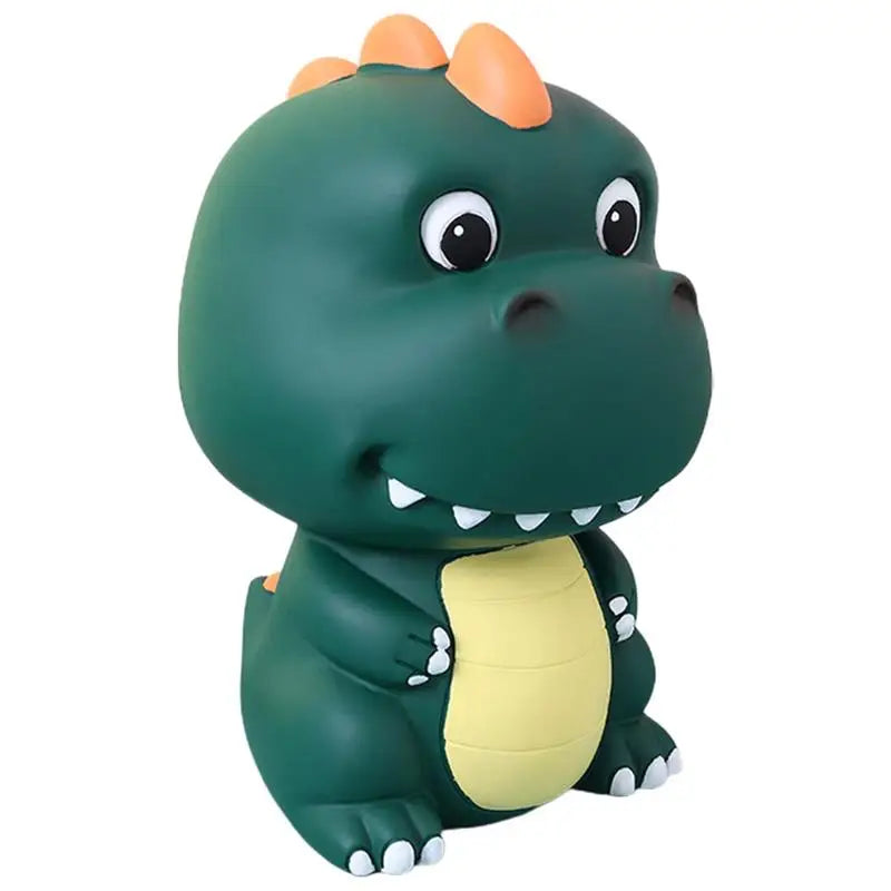 Dinosaur Shaped Kids Piggy Bank Green