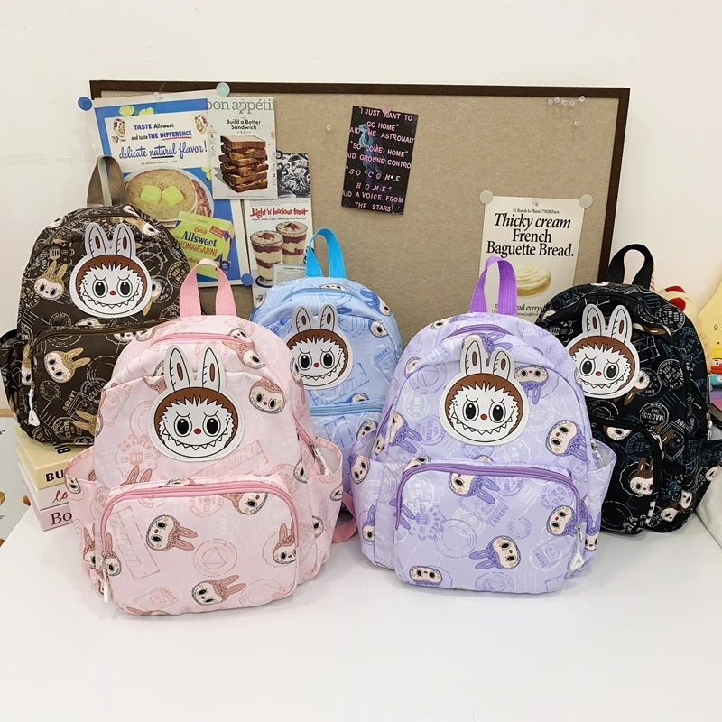Labubu Backpack - Lightweight, Preppy Style Cartoon Schoolbag - Durable, Water-Resistant