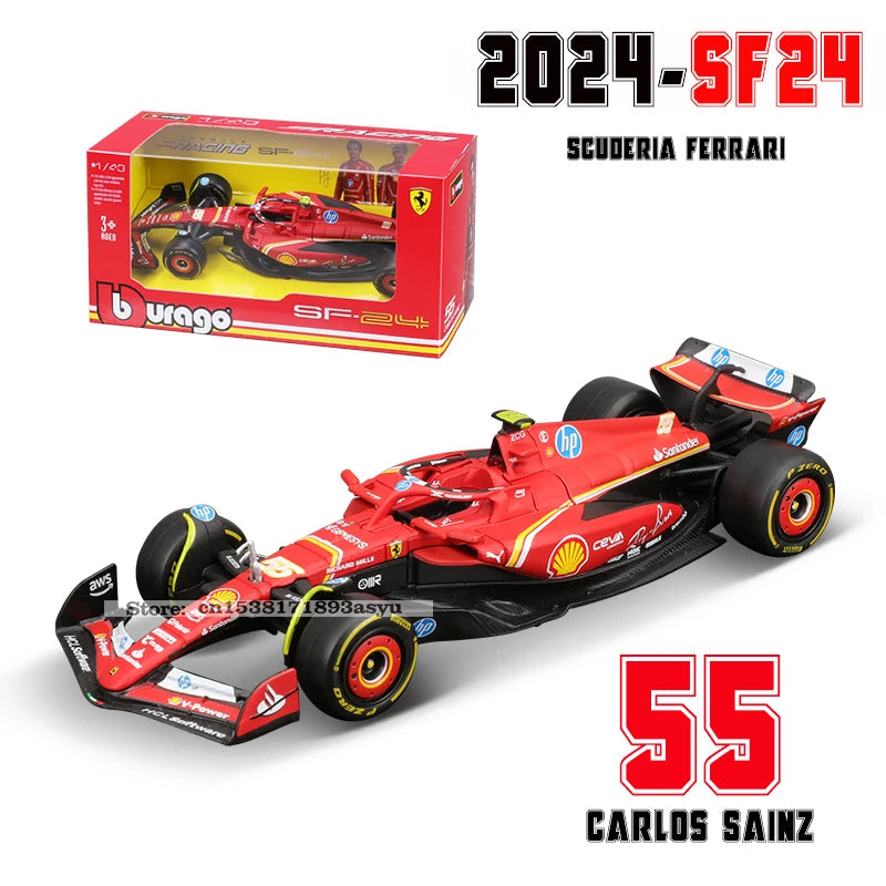 Bburago 1:43 P2 British GP Mclaren F1 MCL60 2023 #4 Lando Norris #81 Oscar Piastri Alloy Car Die Cast Model Toy Collectible 2024 SF24-55