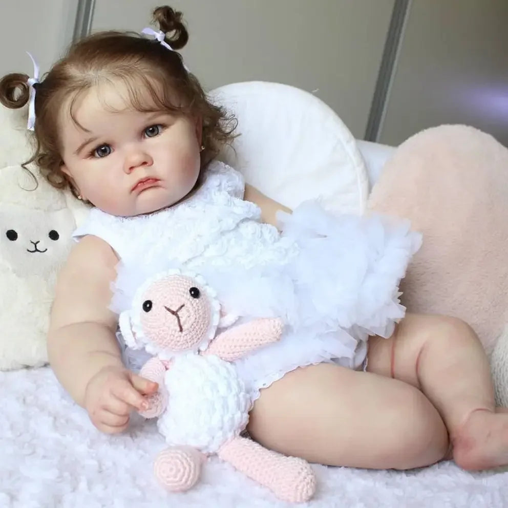 Reborn Baby Girl Realistic Silicone Doll - 60cm 60cm