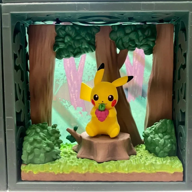 Re-Ment Pokémon Frame Deep Woods Mini Figure Blind Box – Forest Scene Collectibles | 6 Styles