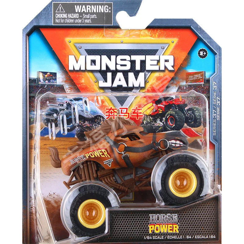 Monster Mutt Monster Jam Grave Digger 1:64 Scale Die Cast Alloy Truck Toys Monster Jam Grave Digger Monster Truck Boys Off-Road Gray