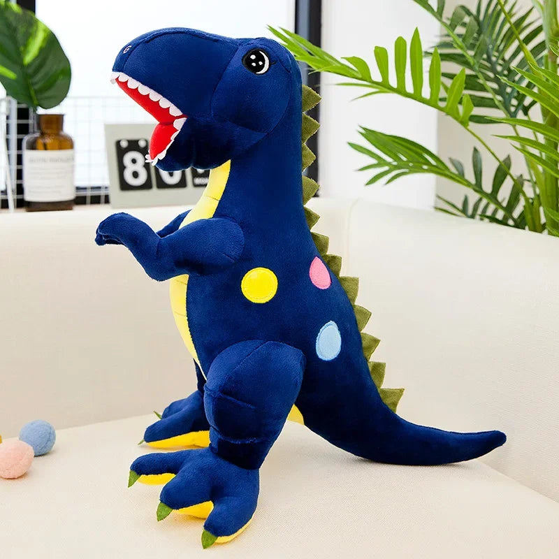 Large Plush T Rex Dinosaur Stuffed Toy - 50cm Blue