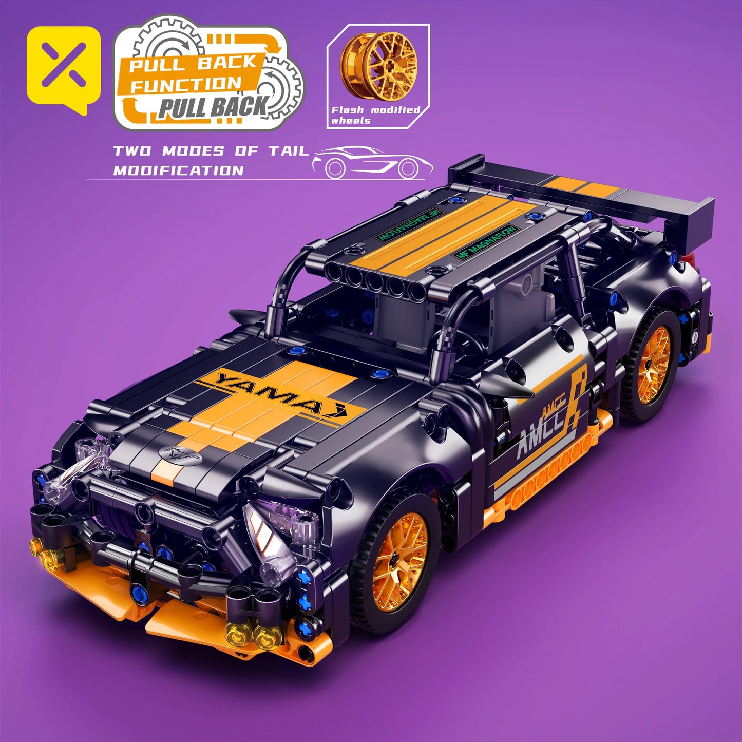 Building Blocks ToylinX 1/18 Sports Car Series Collectible Toy - 520pcs