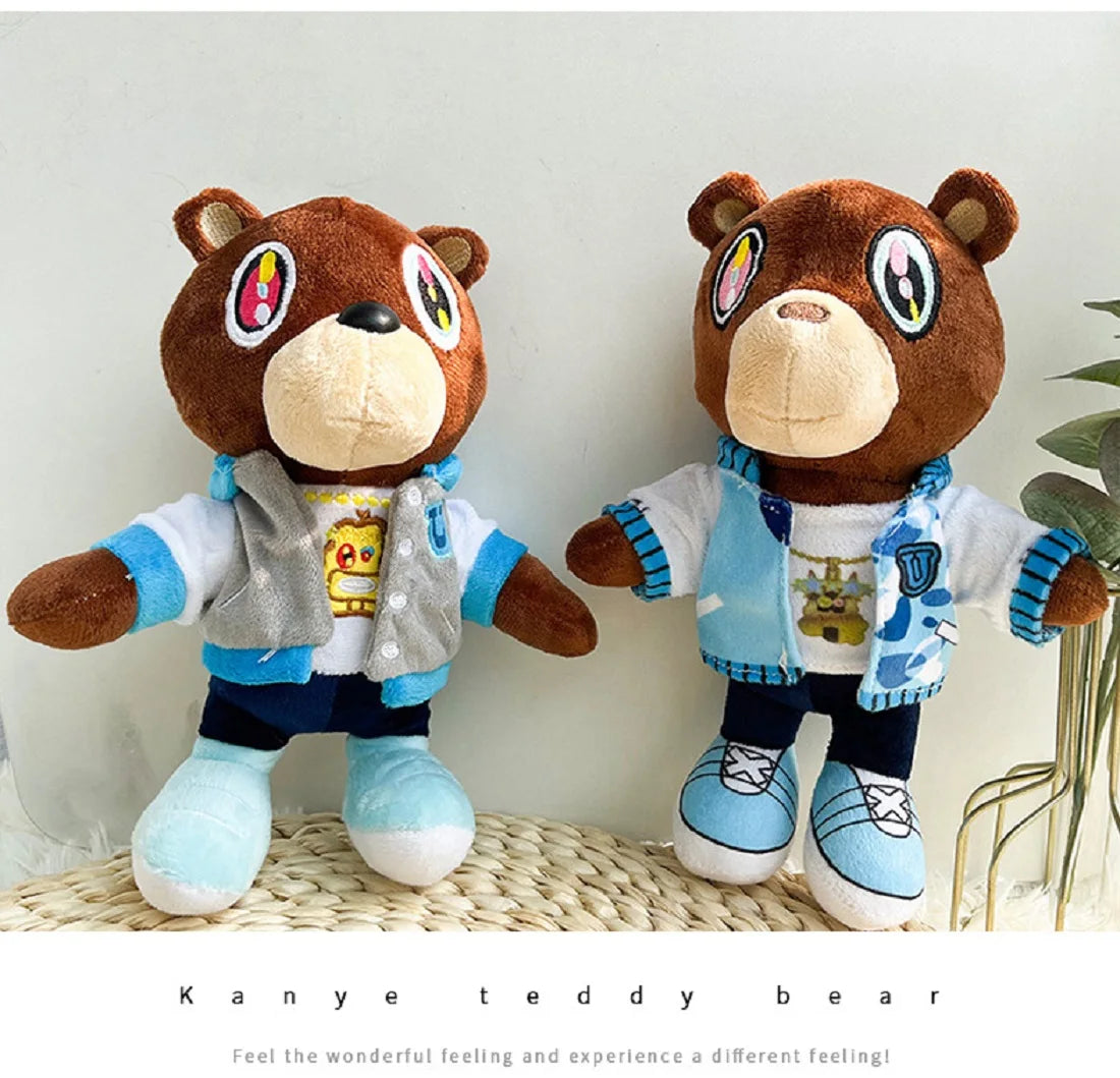 Plush Kanye Dropout Teddy Bear Stuffed Toy 25-28cm