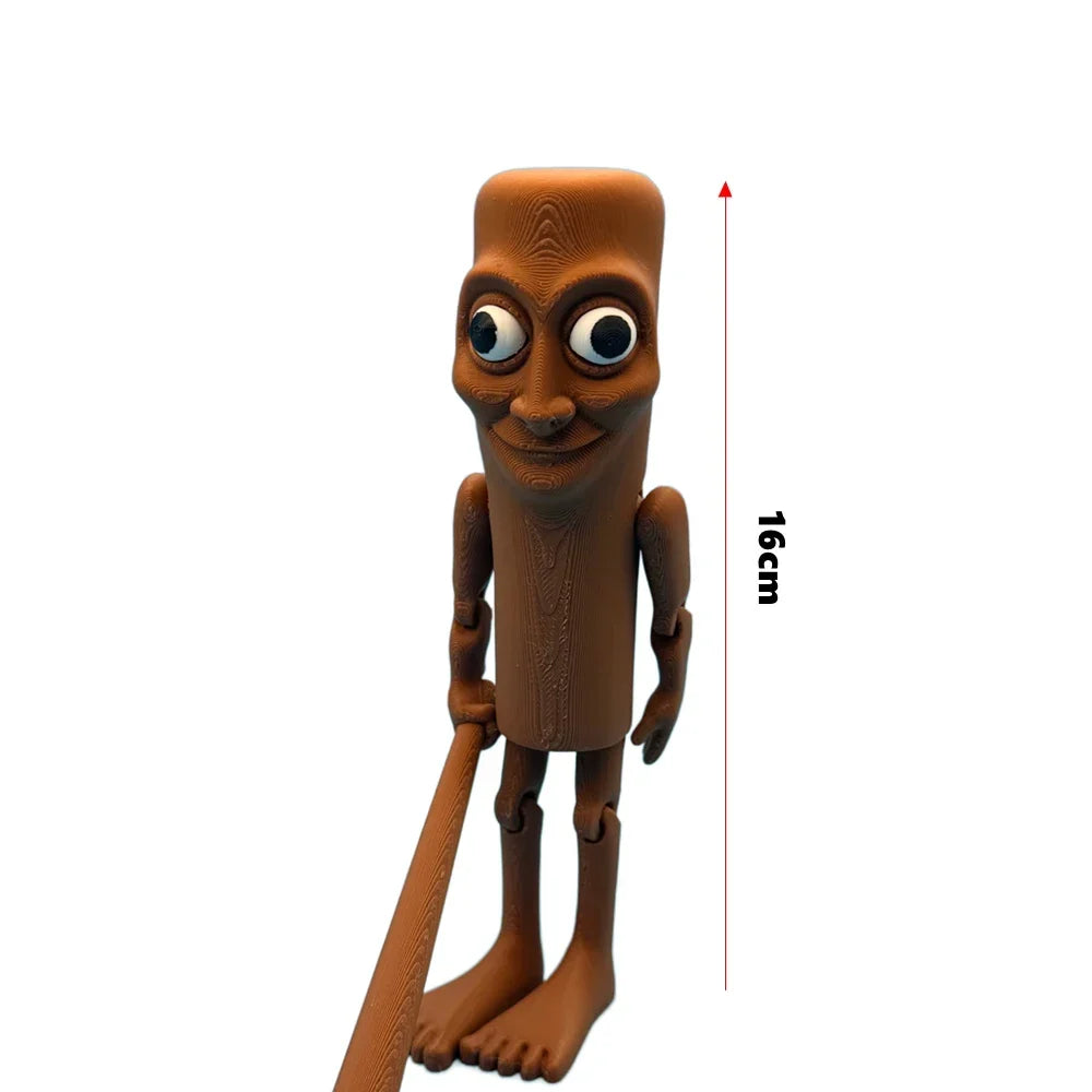 Upgraded Tung Tung Tung Sahur Figurine Ballerina Cappuccino Action Figure Tralalero Tralala Anime Figure Desk Ornament Toys Gift Multicolor 16CM Stick Man