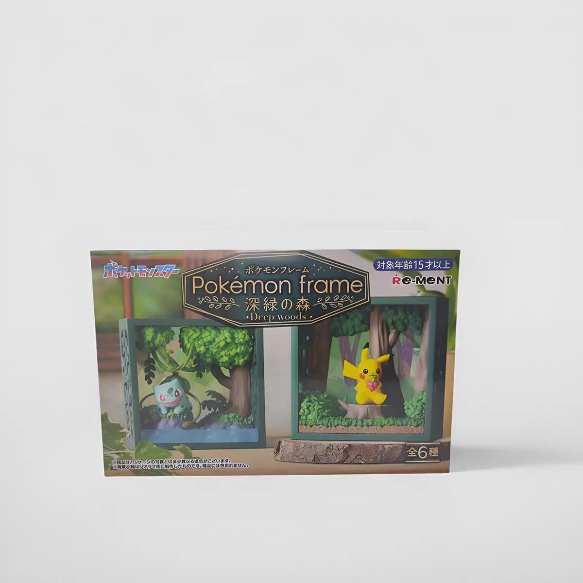 Re-Ment Pokémon Frame Deep Woods Mini Figure Blind Box – Forest Scene Collectibles | 6 Styles 6-Piece Set