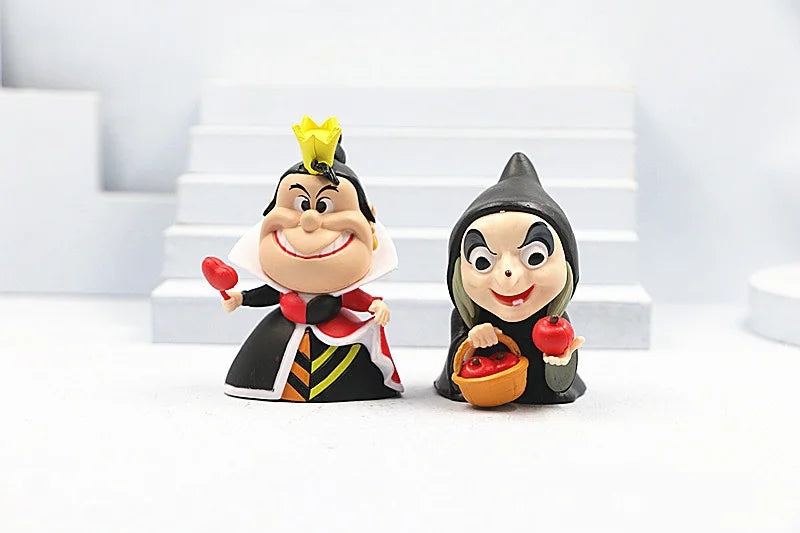 Q Version Anime Figures – Disney Princesses & Villains | 6 Pack or 9 Pack Collectible Set