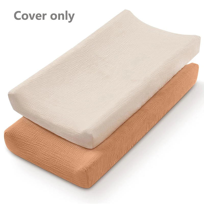 Muslin Changing Pad Cover for Changing Table (Set of 2)
