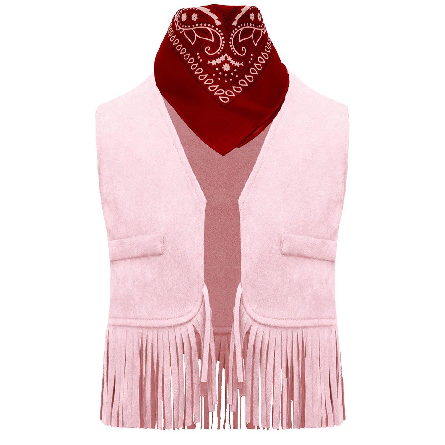 Baby Girls/Boys Western Cowboy Costume Suede Tassels Vest (Age Newborn-5 YRS)