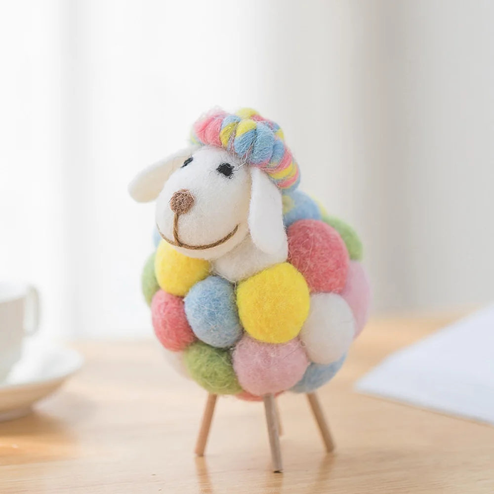 Plush Mini Felt Sheep Stuffed Toy 11-16cm