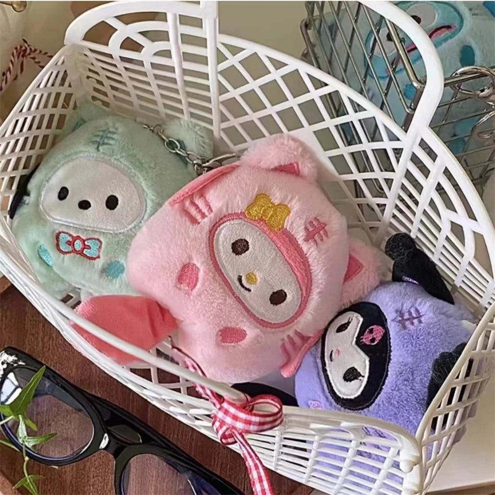 Plush Sanrio Kuromi Stuffed Keychain Toy - 14cm