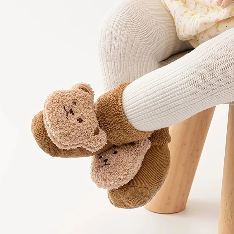 Baby Cotton Thick Bear Non-Slip Socks