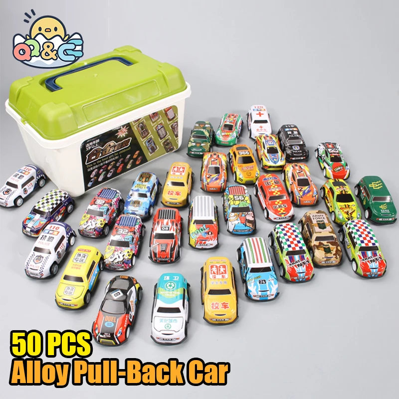 20-50Pcs/Set Mini Plastic Car Set