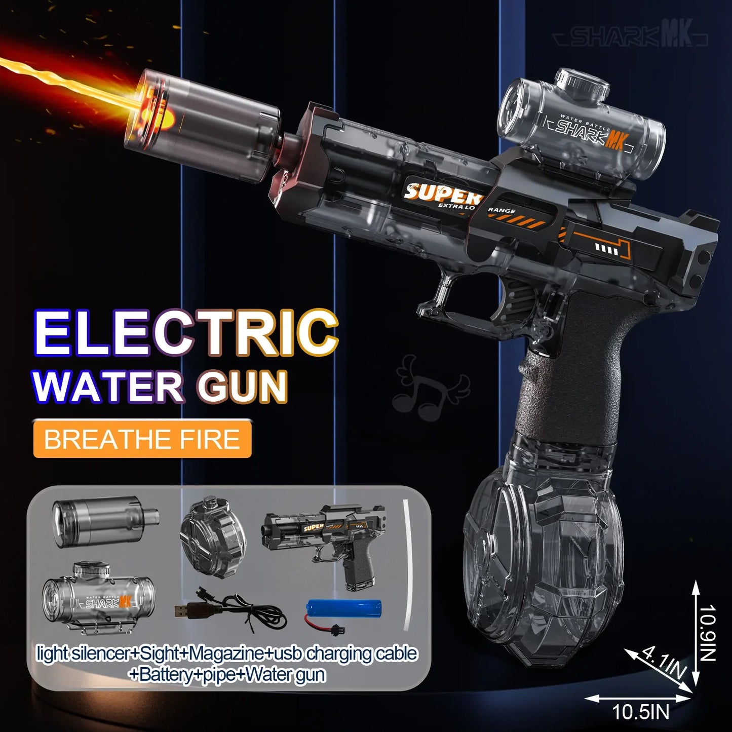 SHARK MK Electric Water Breathe Fire Feature