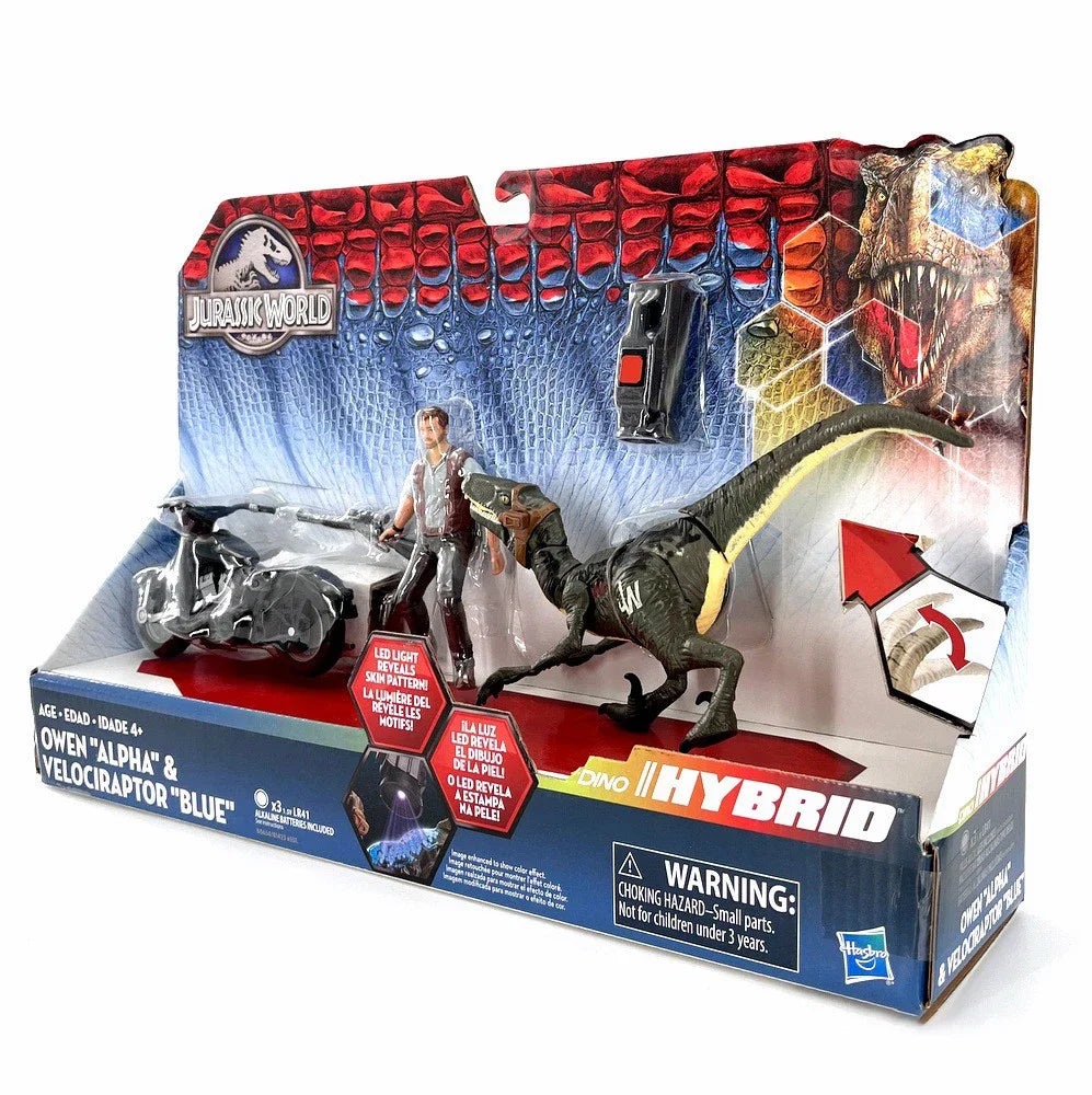 Jurassic Park Cycle & Hybrid Raptor Action Figure Motorcycle Set