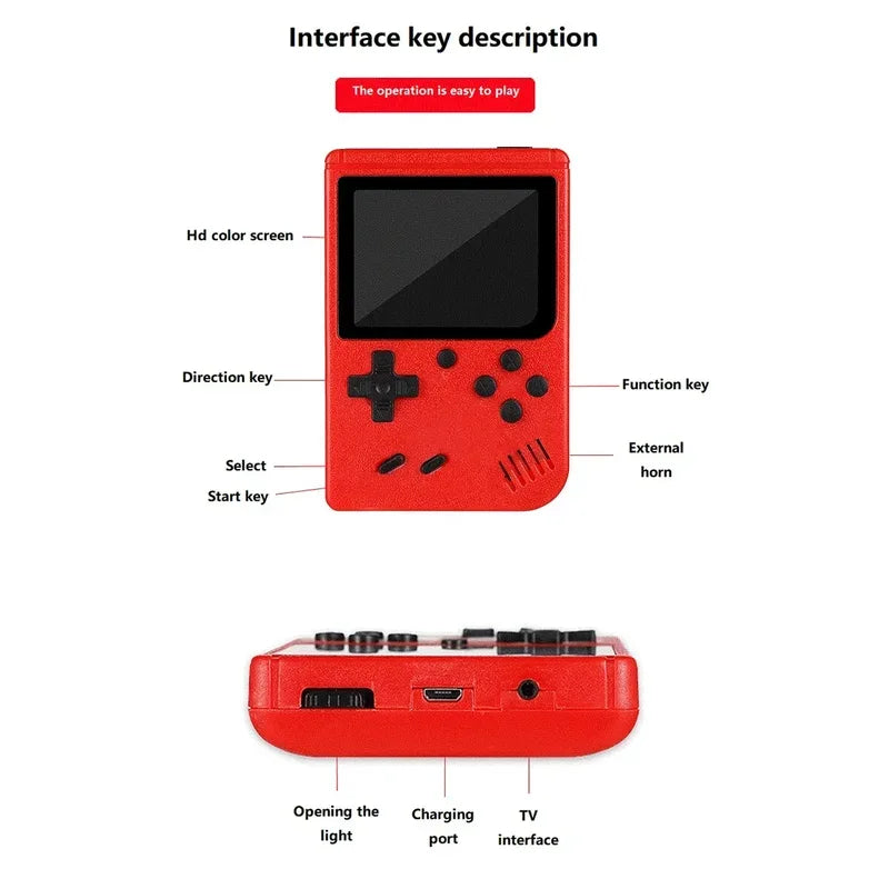 Portable Retro Handheld Game Console 400 Classic Multiple Classic Games Built-in