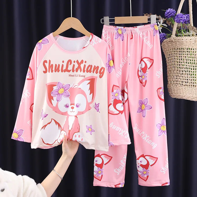 Kids Pyjamas Top & Trousers (Age 3-14 YRS) Multicolor 4