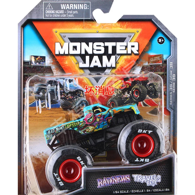 Monster Mutt Monster Jam Grave Digger 1:64 Scale Die Cast Alloy Truck Toys Monster Jam Grave Digger Monster Truck Boys Off-Road Dark Khaki