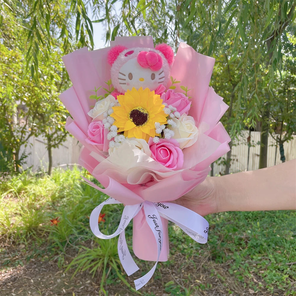 Plush Melody Stuffed Toy Flower Gift Bouquet