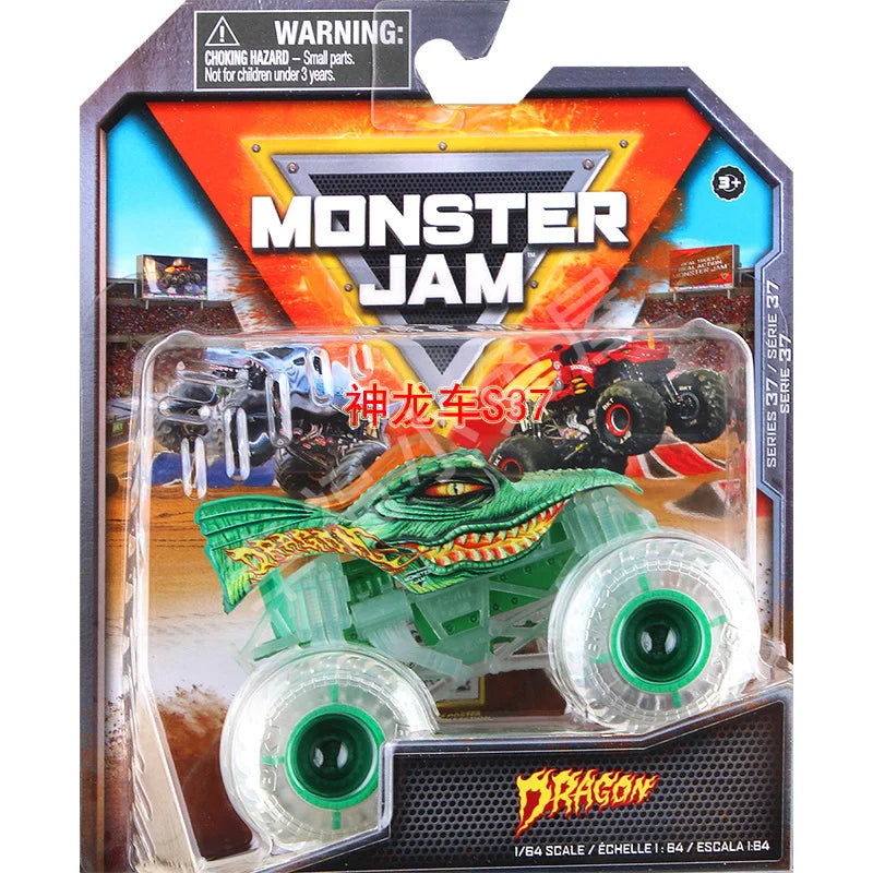 Monster Mutt Monster Jam Grave Digger 1:64 Scale Die Cast Alloy Truck Toys Monster Jam Grave Digger Monster Truck Boys Off-Road Black