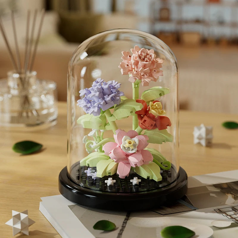 Building Block Flower Bouquet DIY 302pcs