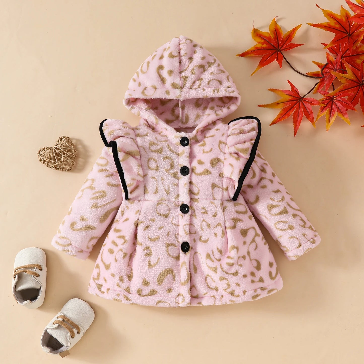 Baby Girl Pink Hooded Coat (3M-24M)