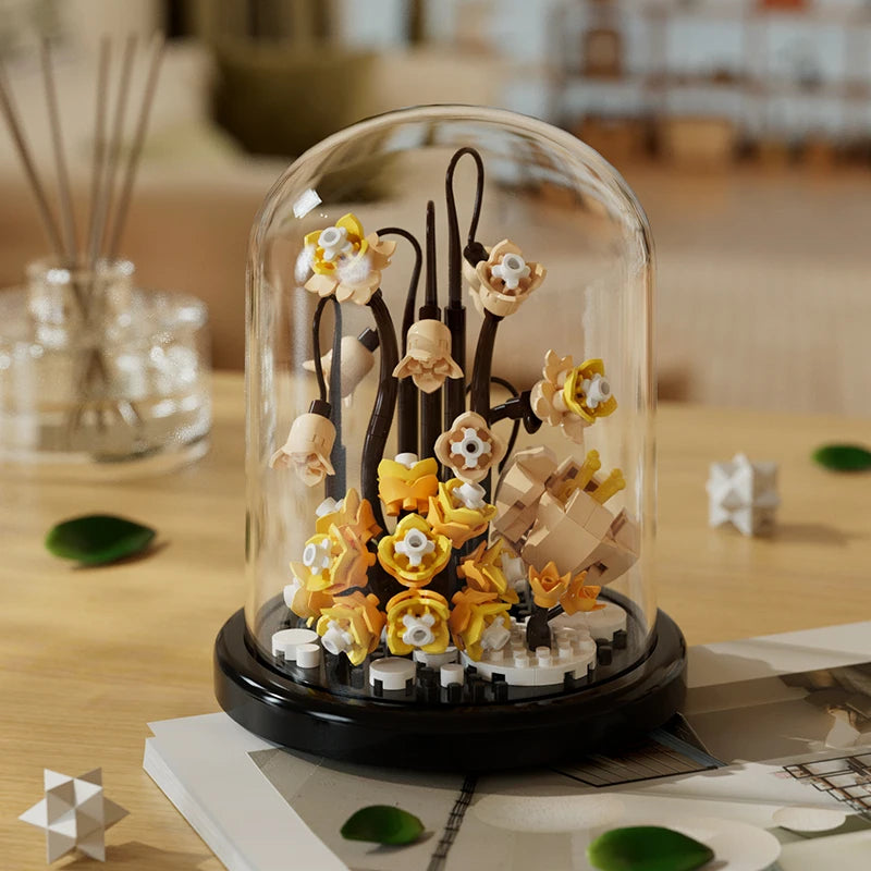 Building Block Flower Bouquet DIY 240pcs
