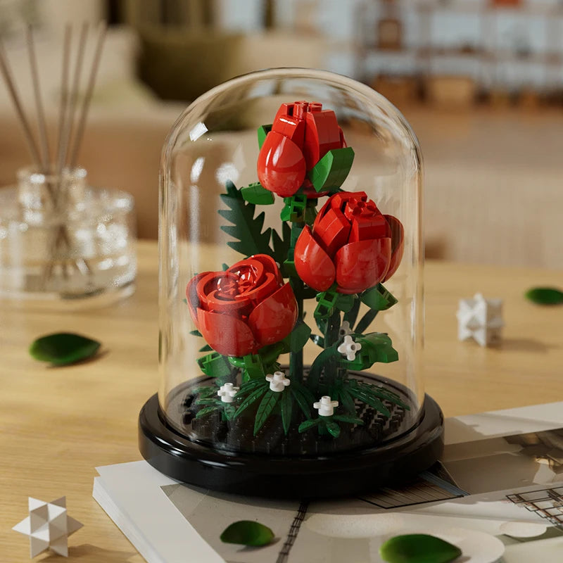 Building Block Flower Bouquet DIY 254pcs