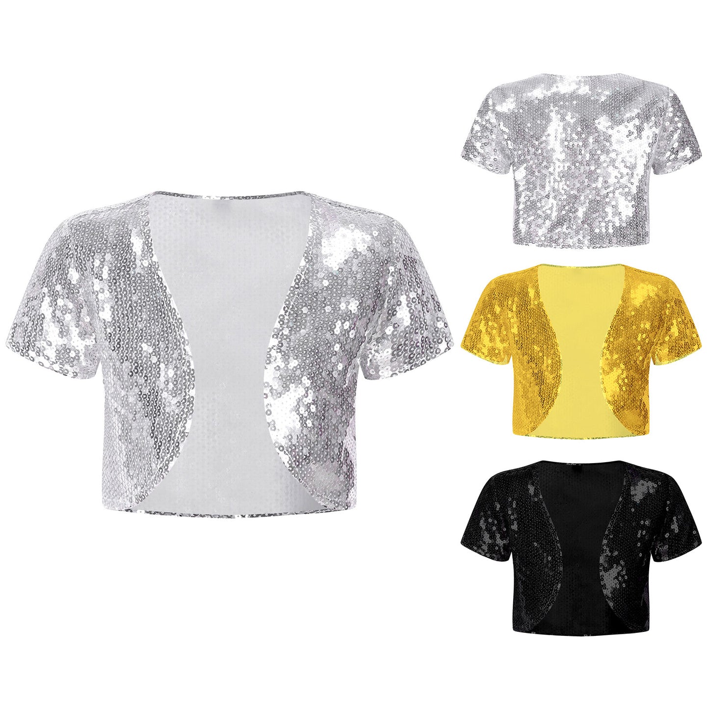 Girls Sequin Bolero Short Cardigan (Age 6-14 YRS)