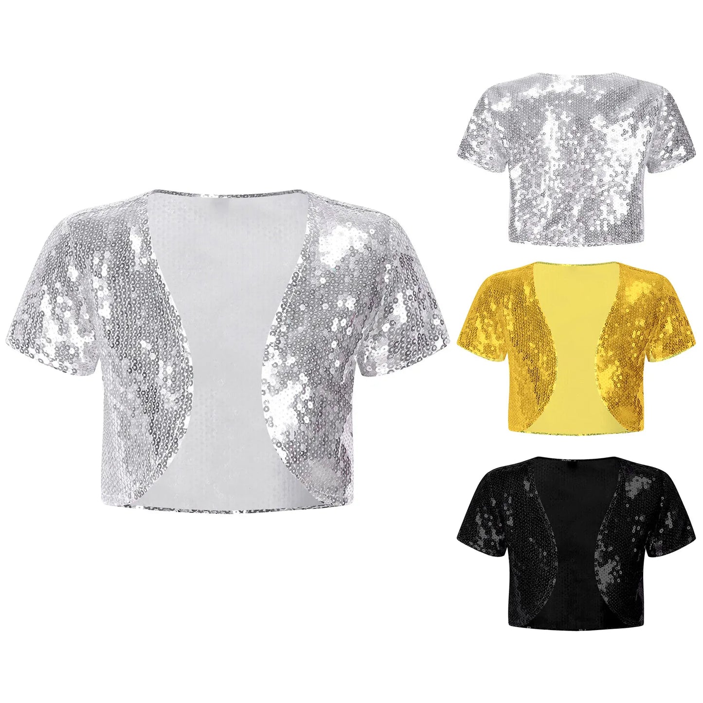 Girls Sequin Bolero Short Cardigan (Age 6-14 YRS)