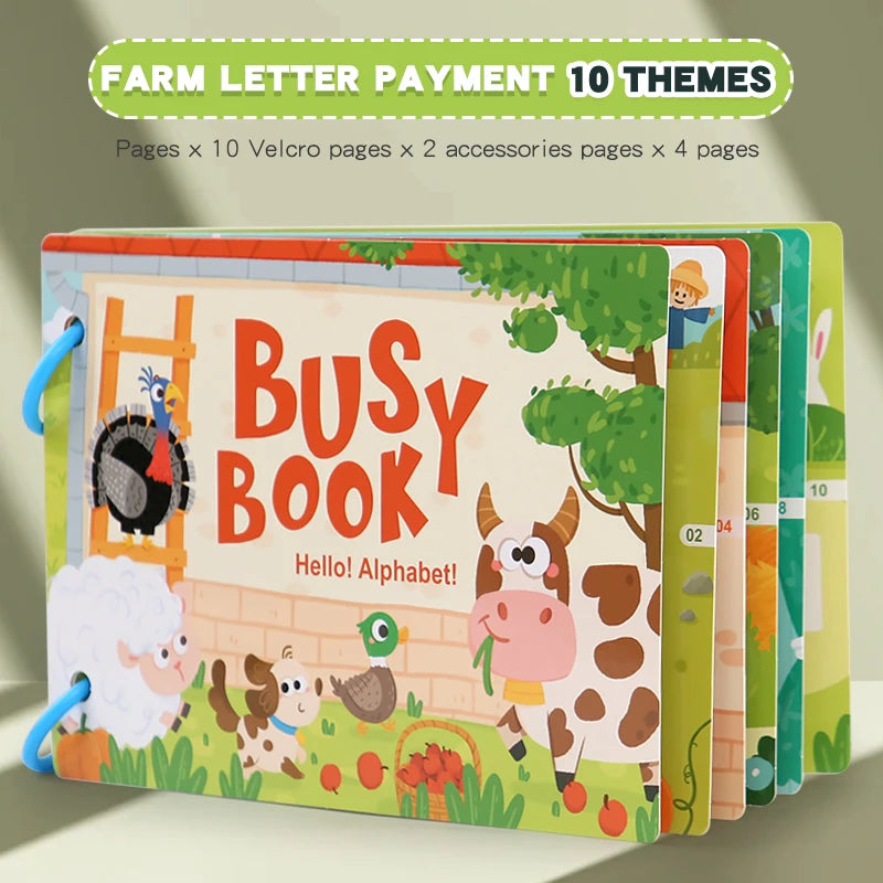 Montessori Busy Book Educational Toy