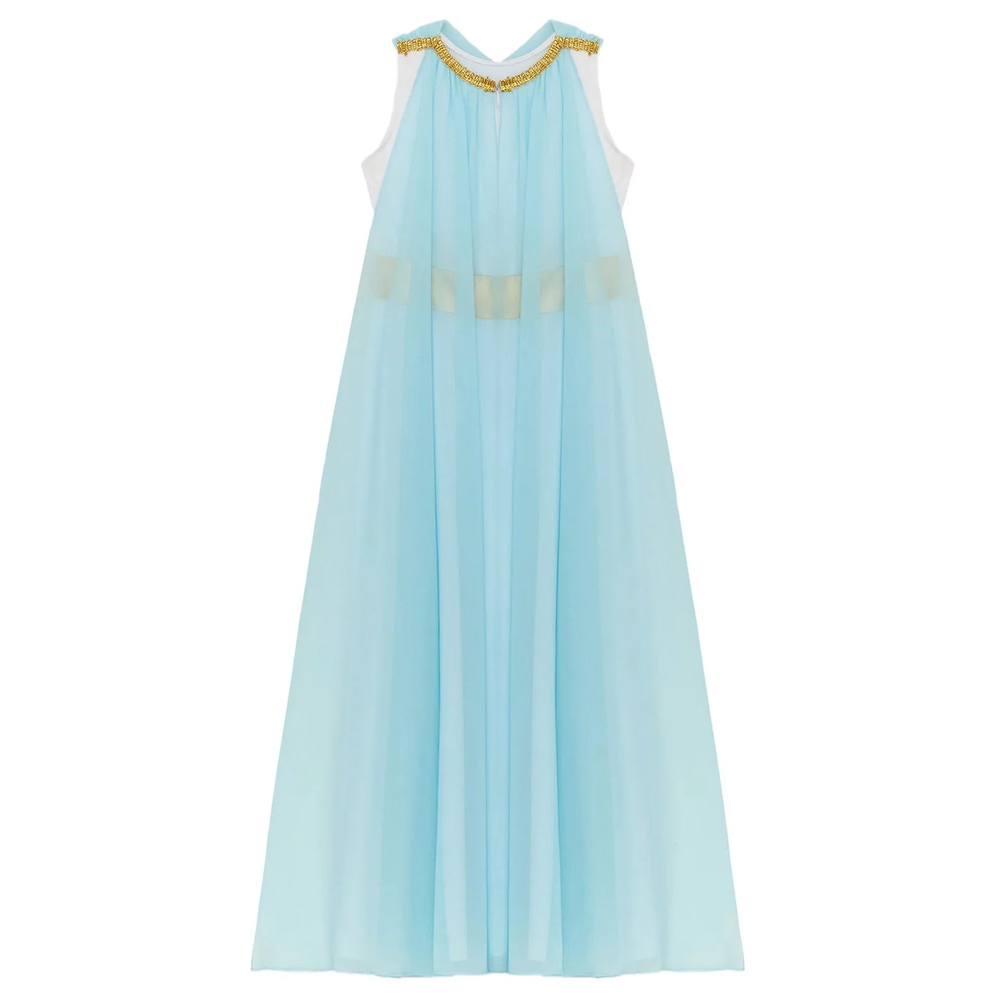 Girls Roman Grecian Athena Split Costume Dress (Age 6-16 YRS)