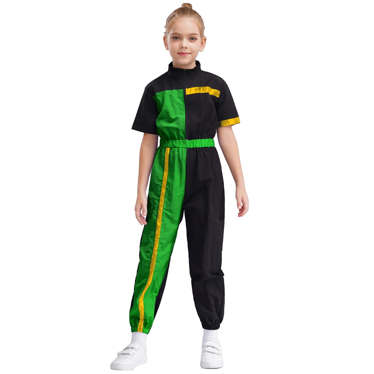 Girls Color Block Jumpsuit (6-16 YRS)